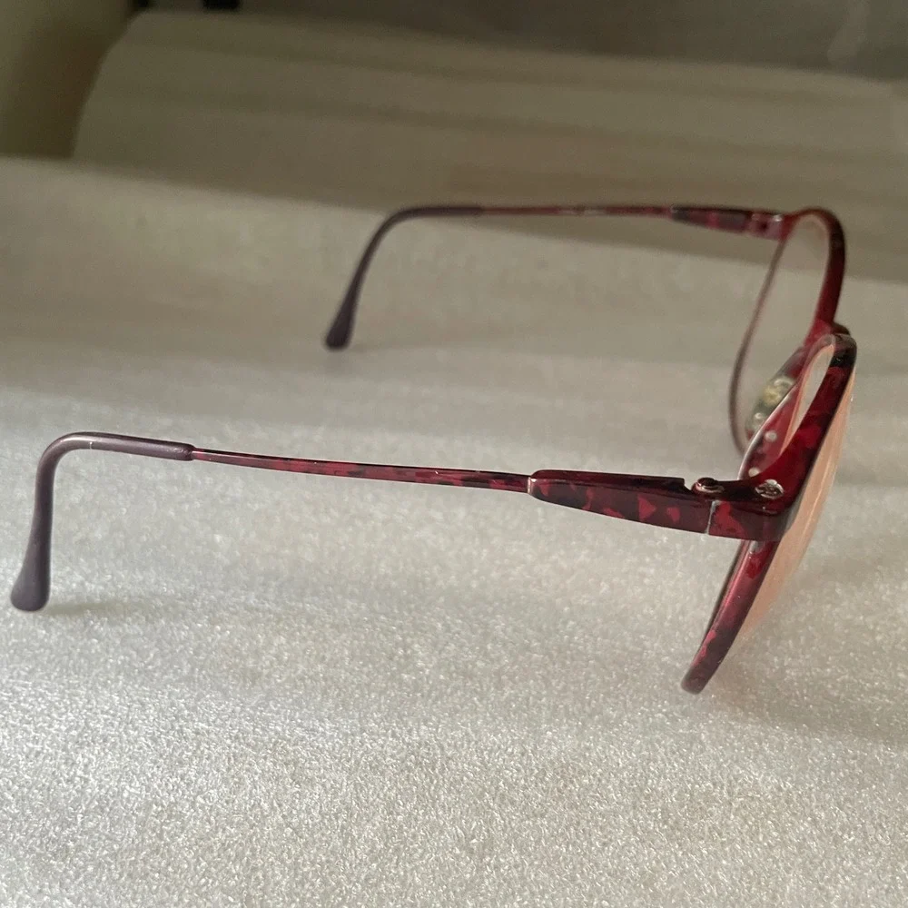 Vtg Liberty Eyeglasses Eye Glasses Frames Retro Frames Only Red Tortoiseshell‎